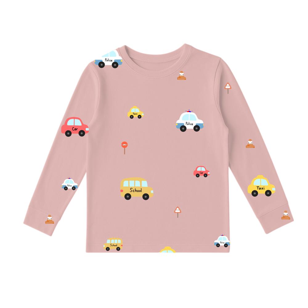 dusty pink colour long sleeve bamboo sleepwear that is suitable for sensitive skin