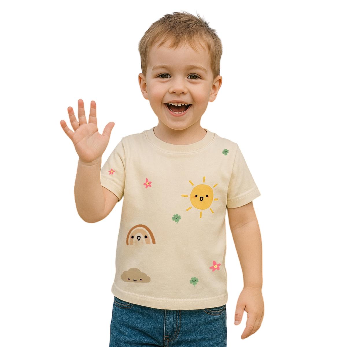 Cuteboid Kids Bamboo T-Shirt Soft Breathable Cooling Summer Tops