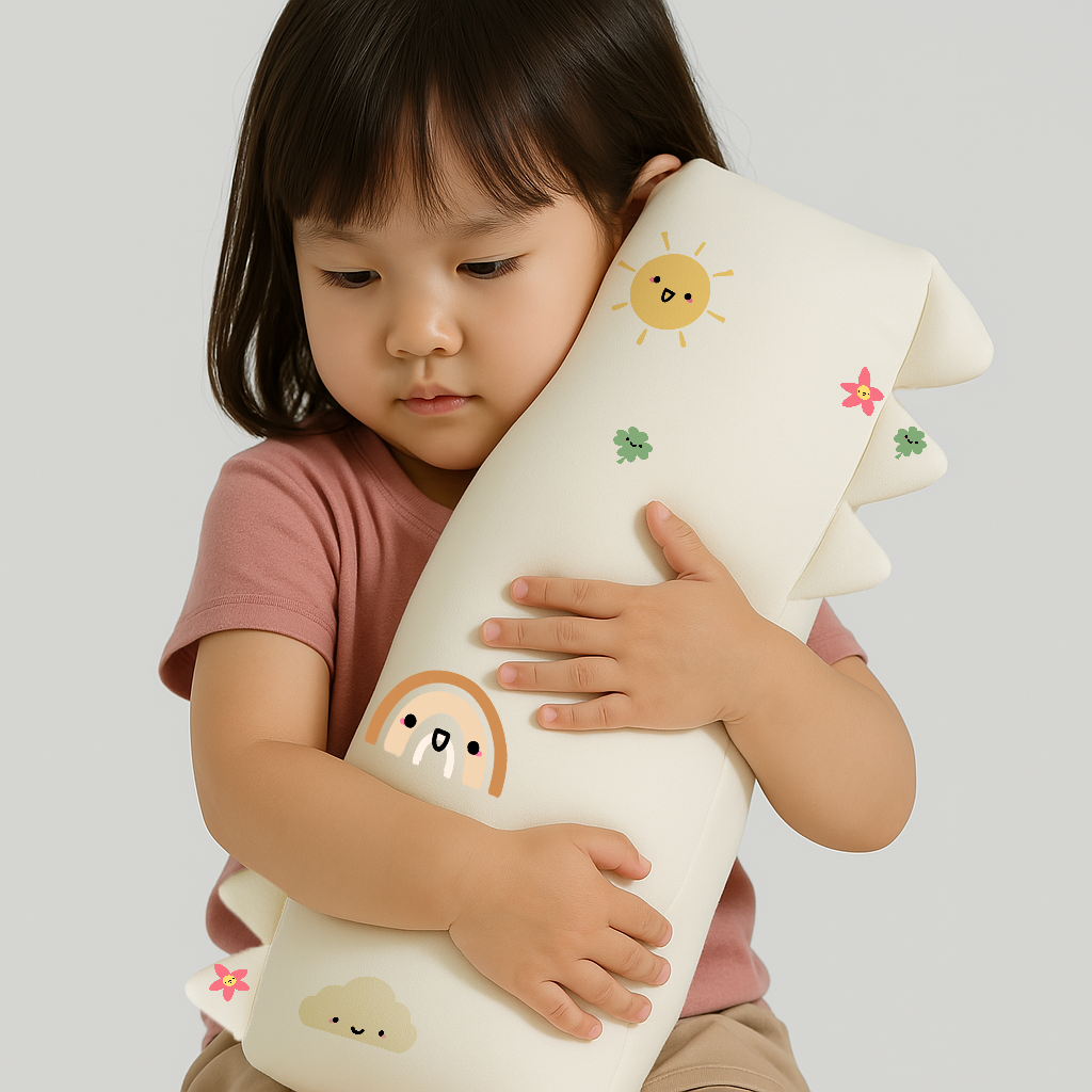 Baby Bamboo Pillow Soft Hugging Bedtime Bolster - Sunshine