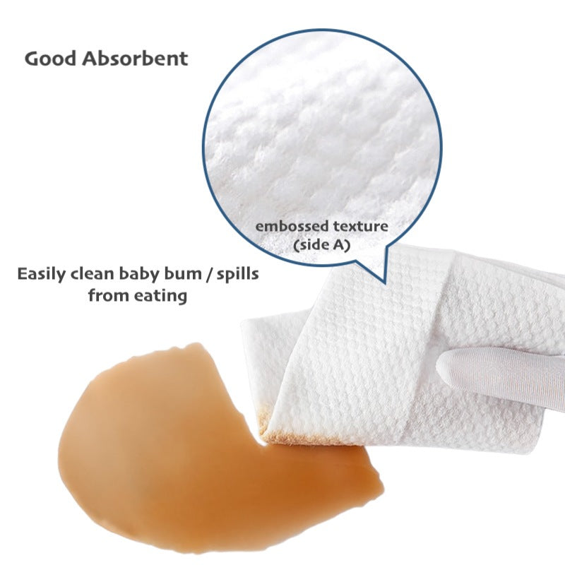 Cuteboid Baby Wet Wipes 99.9% Pure Water 80pcs Thick and Moist Wet Tissue