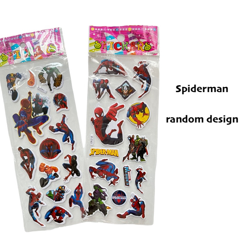 Kids 3D Cartoon Stickers for Children Goodie Bag