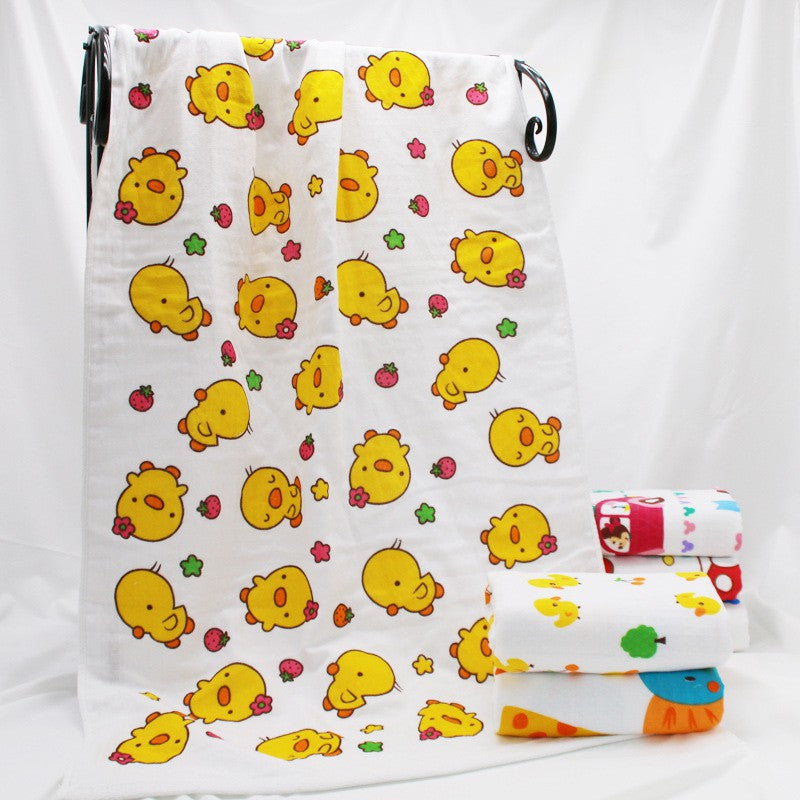 Baby Towels Cute Children Bath Towel Kids Muslin Gauze Water Absorbing Washcloths
