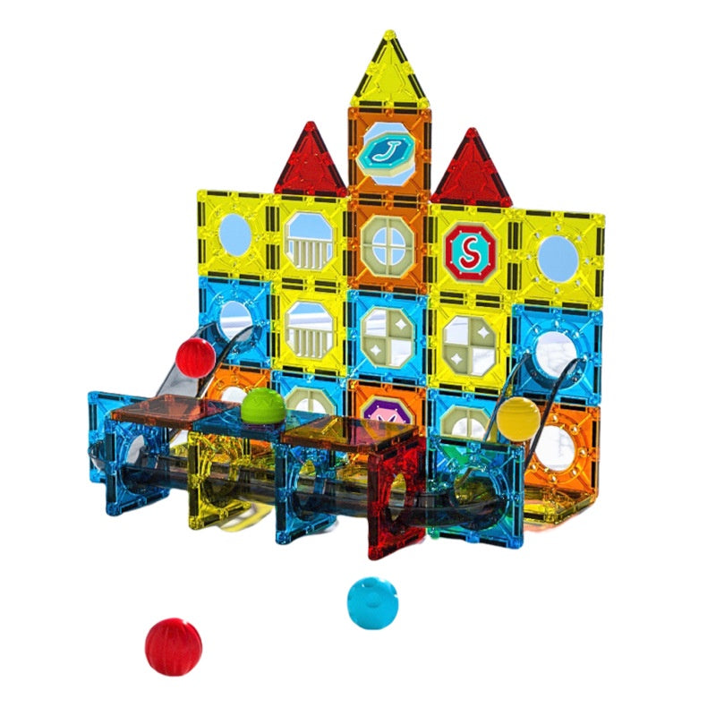 Kids 3D Magnetic Tiles Building Blocks Educational Stacking Magnet Toys
