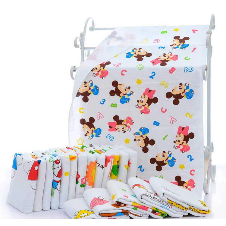 Baby Towels Cute Children Bath Towel Kids Muslin Gauze Water Absorbing Washcloths