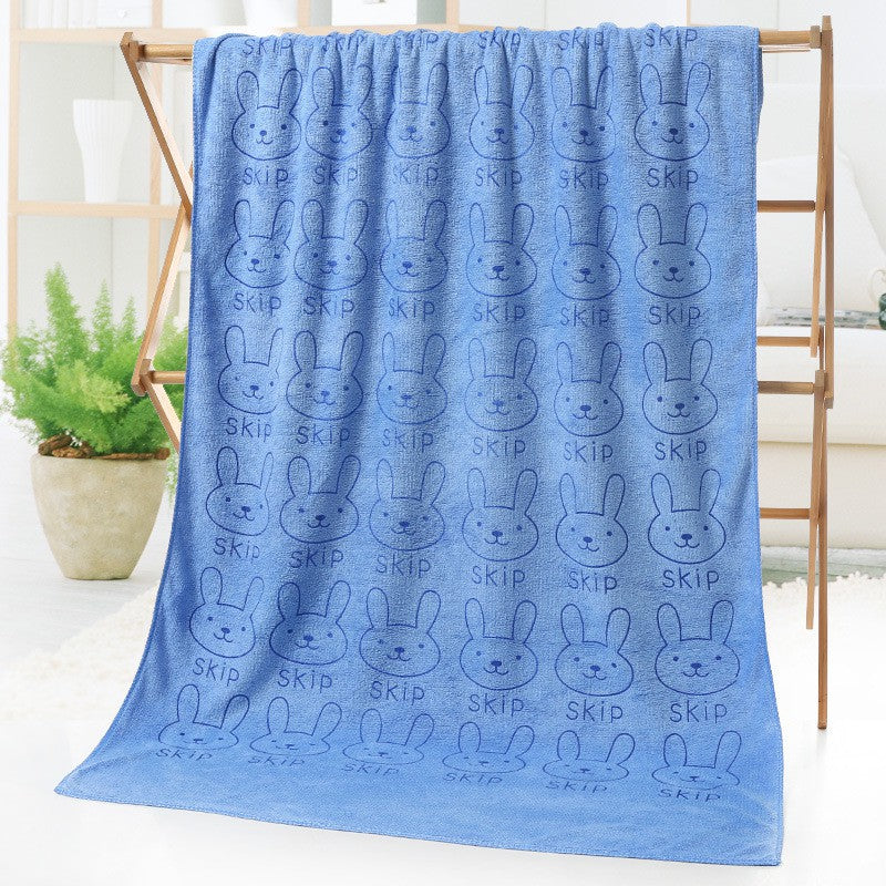 Soft Microfibre Kids Bath Towel Good Water Absorbent Towels 70x140