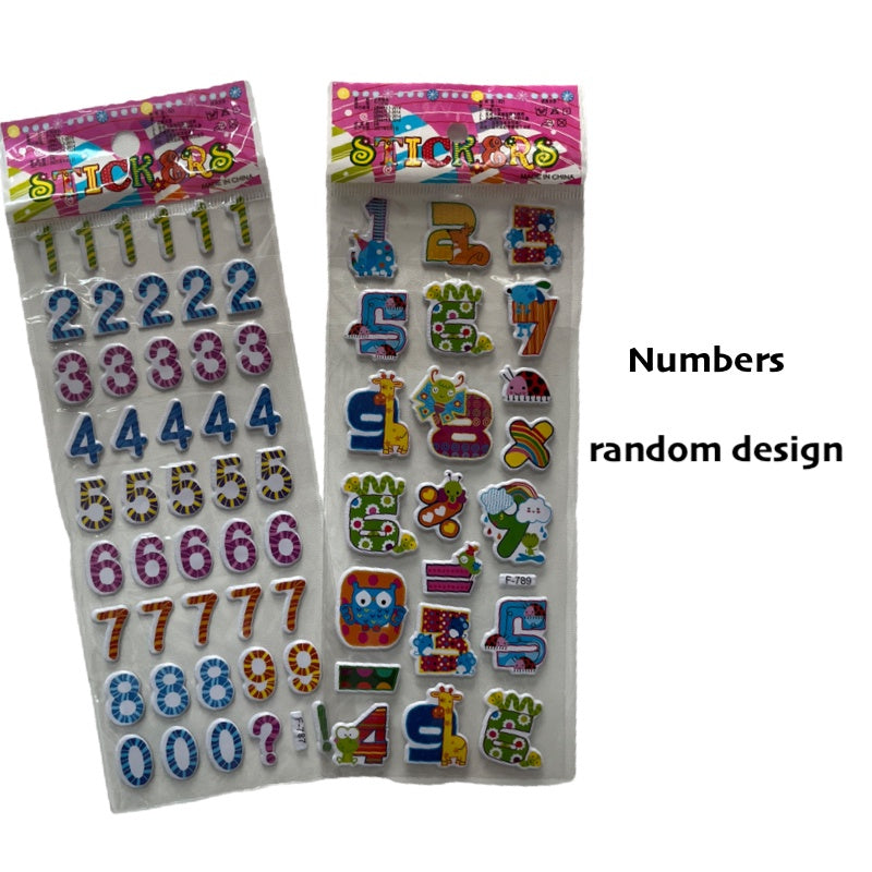 Kids 3D Cartoon Stickers for Children Goodie Bag