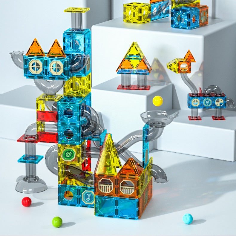 Kids 3D Magnetic Tiles Building Blocks Educational Stacking Magnet Toys