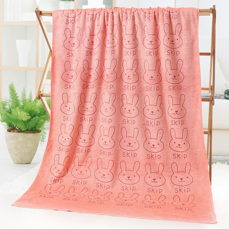 Soft Microfibre Kids Bath Towel Good Water Absorbent Towels 70x140