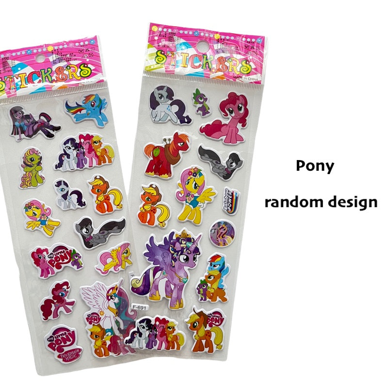 Kids 3D Cartoon Stickers for Children Goodie Bag