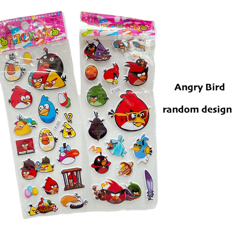 Kids 3D Cartoon Stickers for Children Goodie Bag