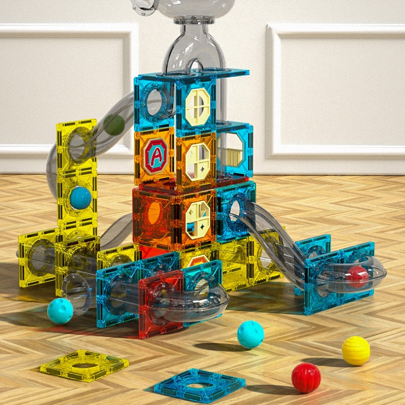 Kids 3D Magnetic Tiles Building Blocks Educational Stacking Magnet Toys