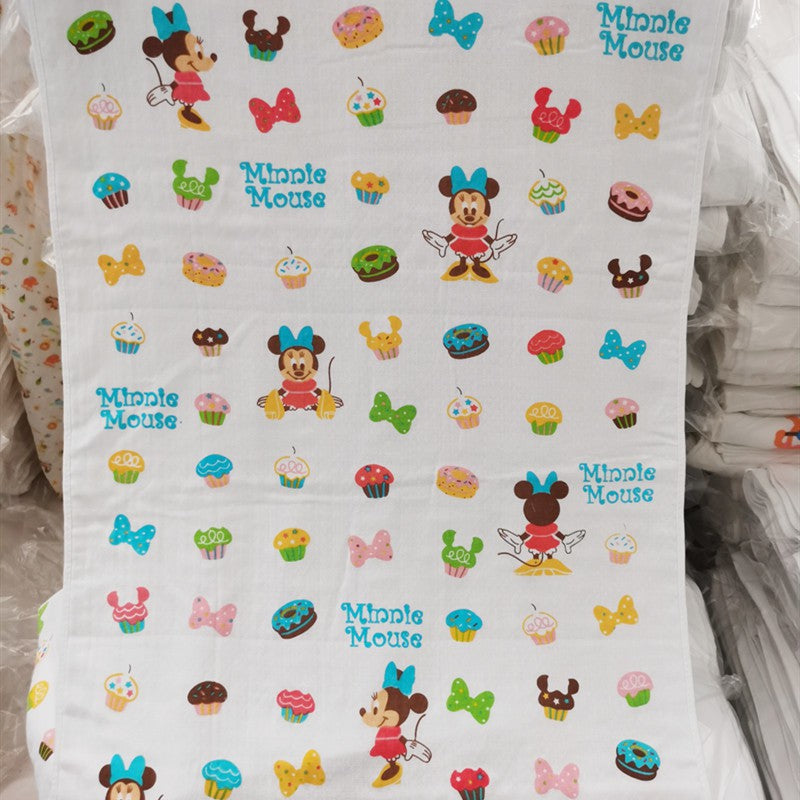Baby Towels Cute Children Bath Towel Kids Muslin Gauze Water Absorbing Washcloths