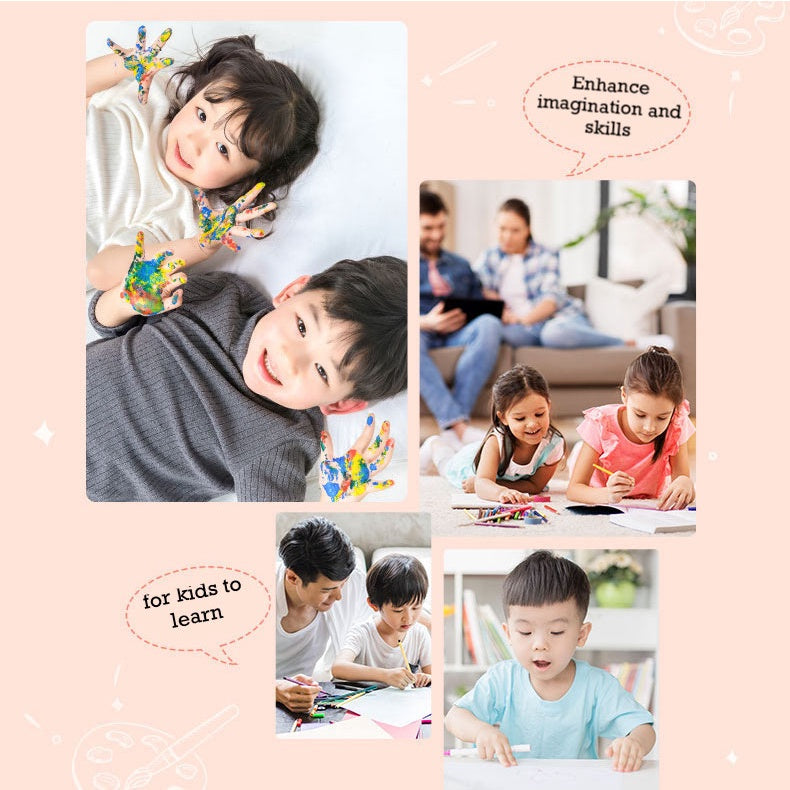 Kids Oil Painting Canvas Drawing Children Birthday Goodie Bag Gift