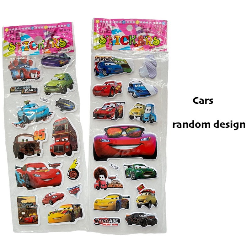 Kids 3D Cartoon Stickers for Children Goodie Bag