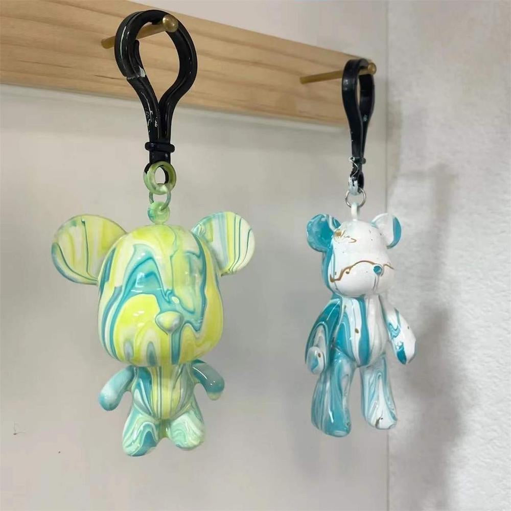 Fluid Bear DIY Keychain Blindbox Kids Goodie Bag Birthday Art Gift