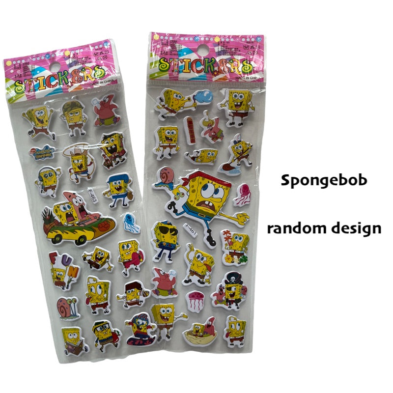 Kids 3D Cartoon Stickers for Children Goodie Bag