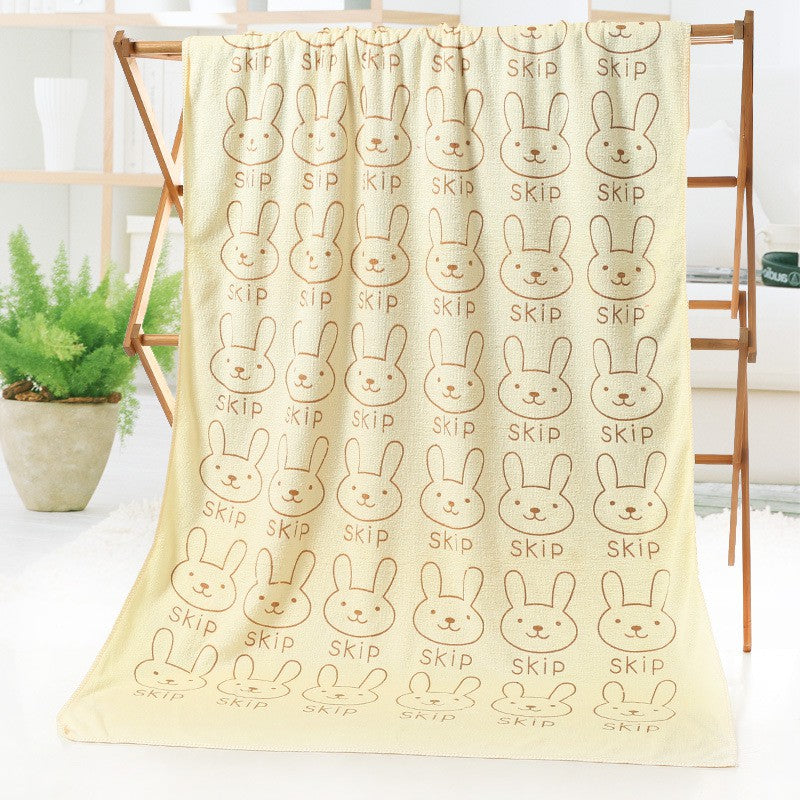 Soft Microfibre Kids Bath Towel Good Water Absorbent Towels 70x140
