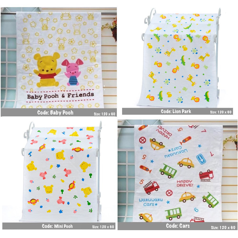 Baby Towels Cute Children Bath Towel Kids Muslin Gauze Water Absorbing Washcloths