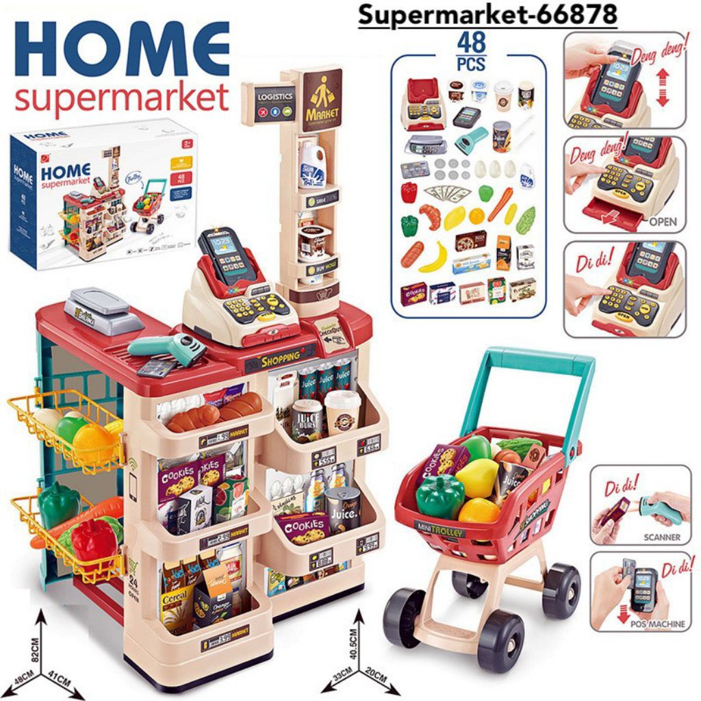 Childrens supermarket play set on sale