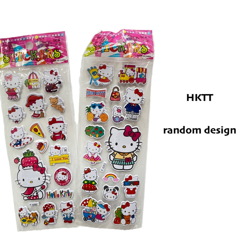 Kids 3D Cartoon Stickers for Children Goodie Bag