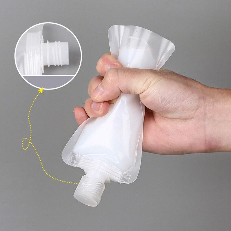 Disposable Shampoo Container Pack for Travel Friendly Size