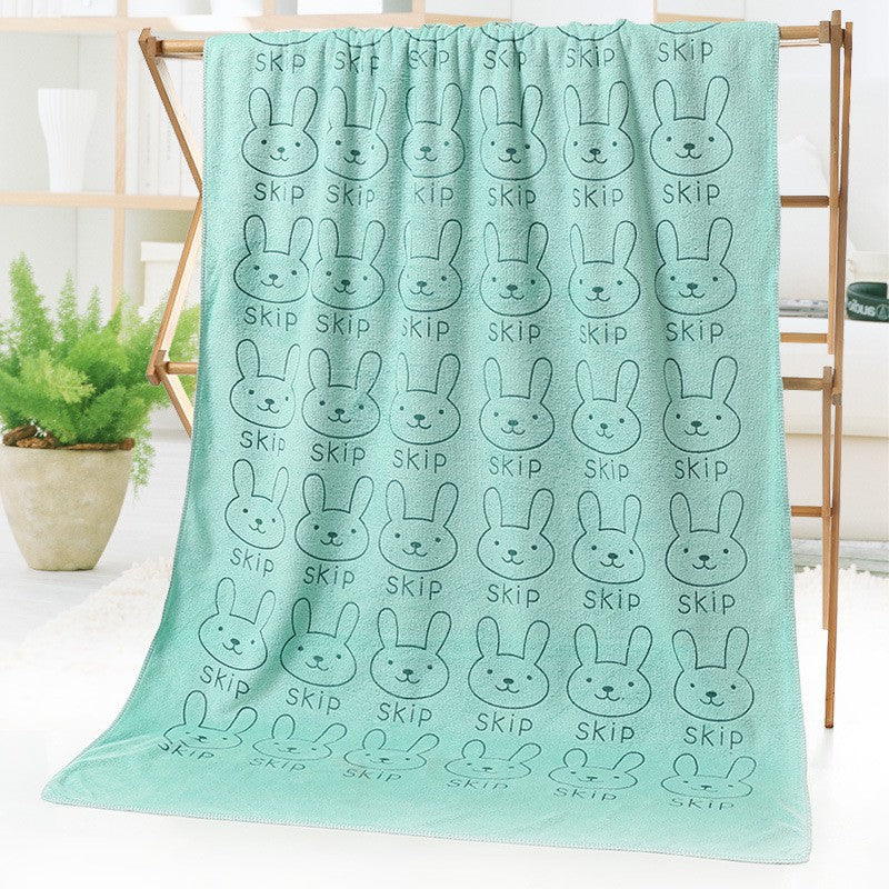 Soft Microfibre Kids Bath Towel Good Water Absorbent Towels 70x140