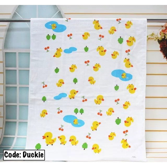 Baby Towels Cute Children Bath Towel Kids Muslin Gauze Water Absorbing Washcloths