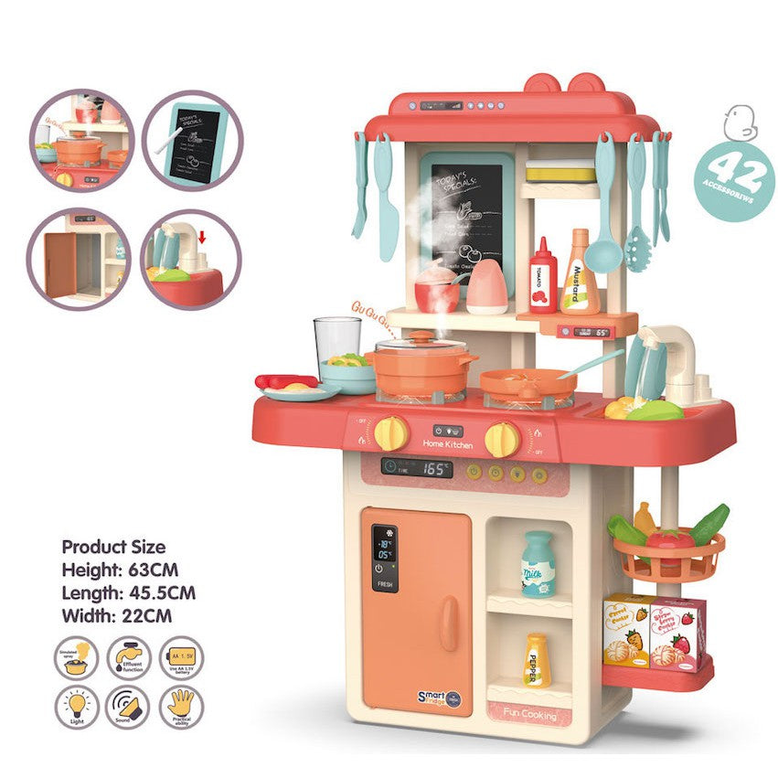 Children Kitchen Toy with Mist 63cm 72cm