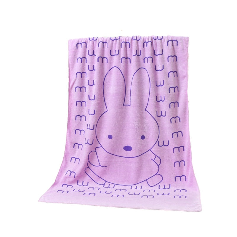 Soft Microfibre Kids Bath Towel Good Water Absorbent Towels 70x140