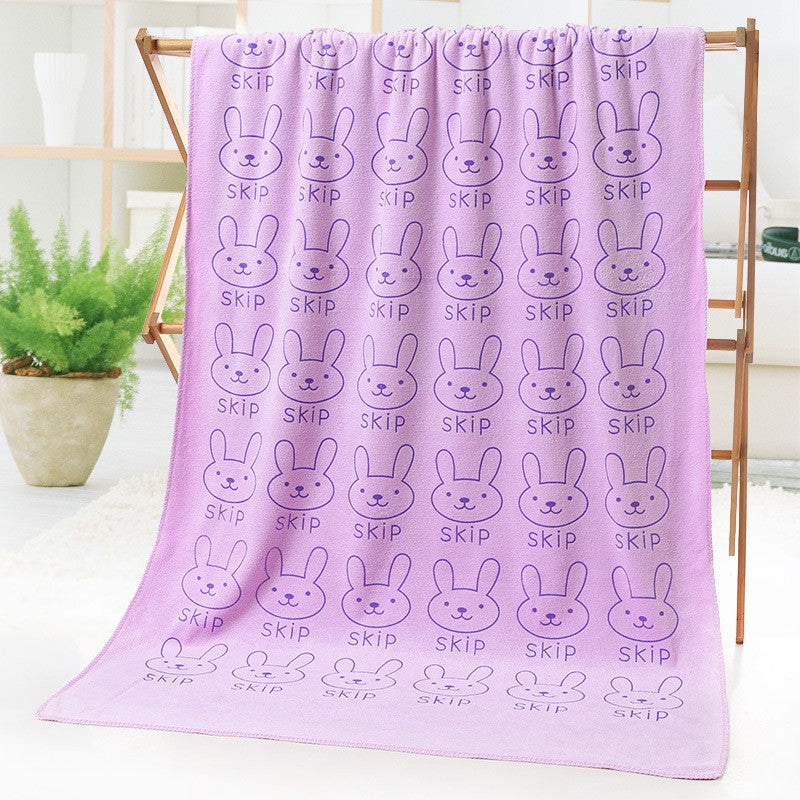 Soft Microfibre Kids Bath Towel Good Water Absorbent Towels 70x140