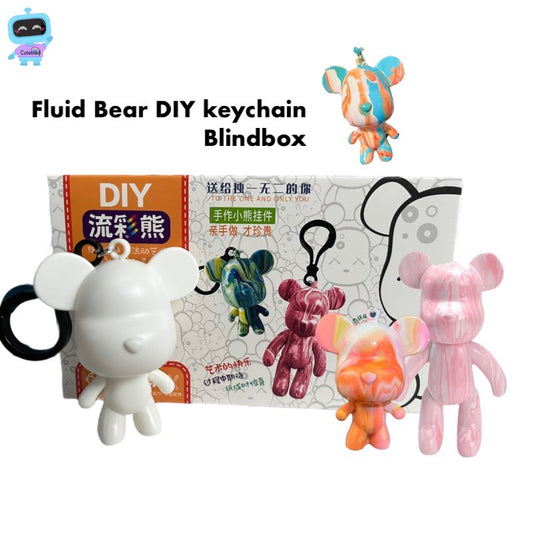 Fluid Bear DIY Keychain Blindbox Kids Goodie Bag Birthday Art Gift