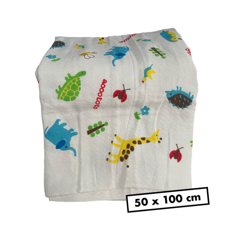 Baby Towels Cute Children Bath Towel Kids Muslin Gauze Water Absorbing Washcloths