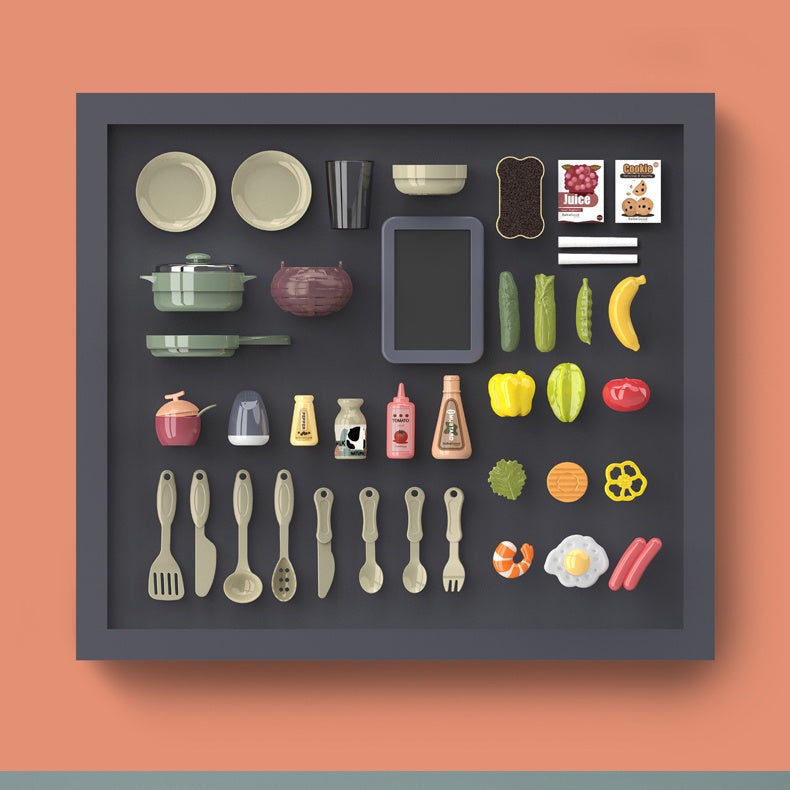 Children Kitchen Toy with Mist 63cm 72cm