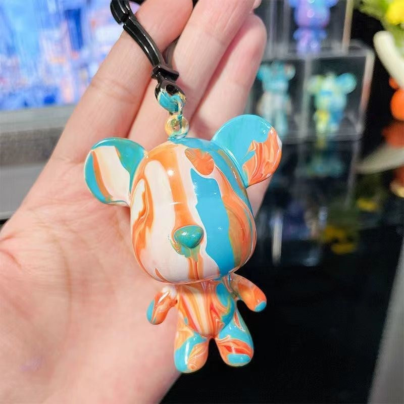 Fluid Bear DIY Keychain Blindbox Kids Goodie Bag Birthday Art Gift
