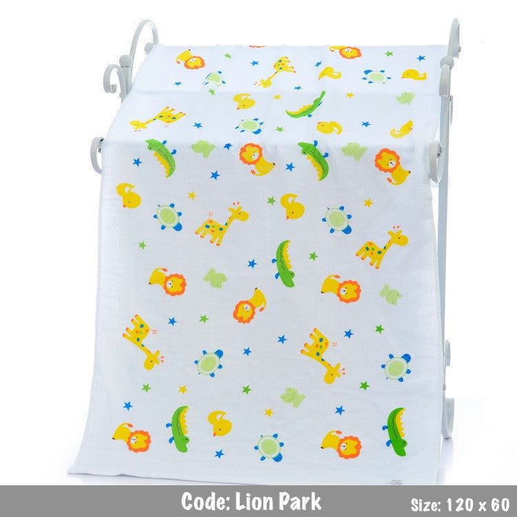 Baby Towels Cute Children Bath Towel Kids Muslin Gauze Water Absorbing Washcloths