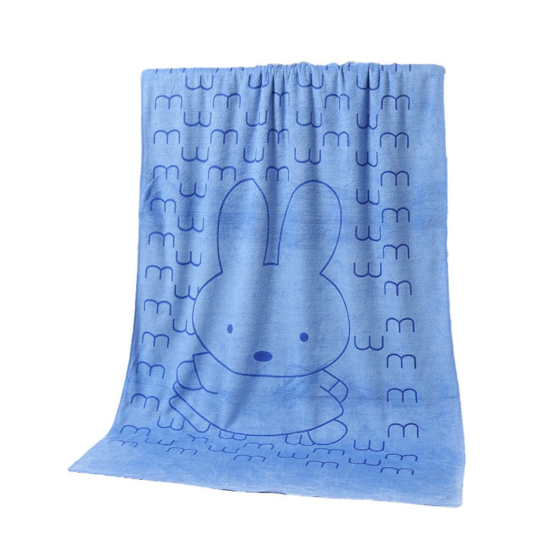 Soft Microfibre Kids Bath Towel Good Water Absorbent Towels 70x140