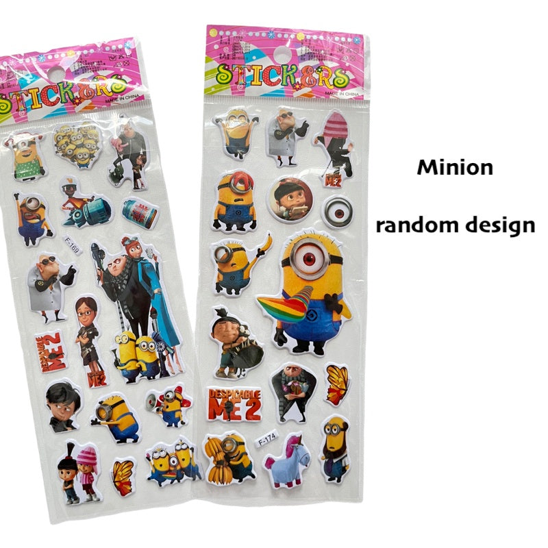 Kids 3D Cartoon Stickers for Children Goodie Bag