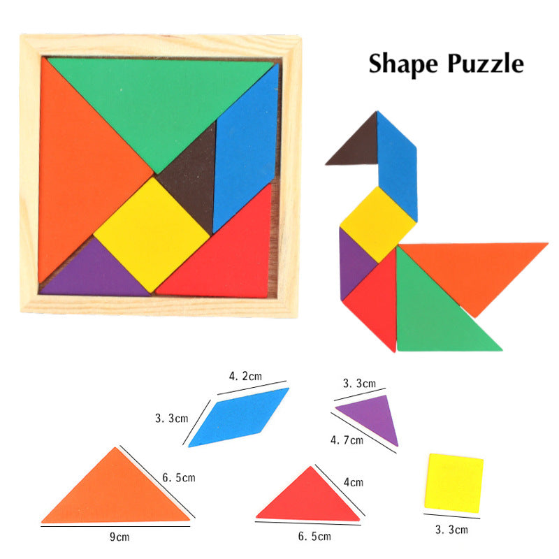 Mini Wodden Puzzle and Shape Sorter