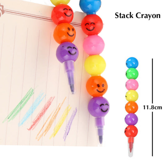 Stacked Pencil / Crayon Children Goodies Bag Item