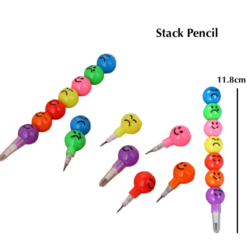 Stacked Pencil / Crayon Children Goodies Bag Item