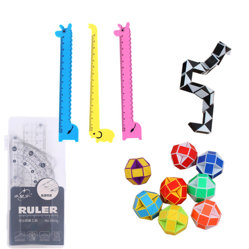 Magic Ruler Set Square Stationery Goodies Gift