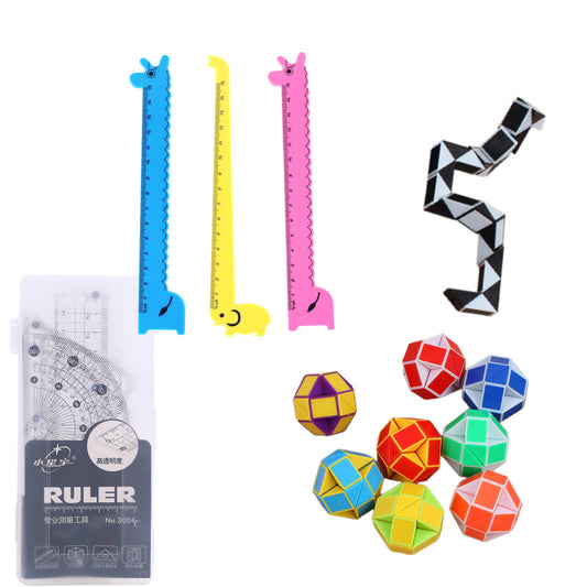 Magic Ruler Set Square Stationery Goodies Gift
