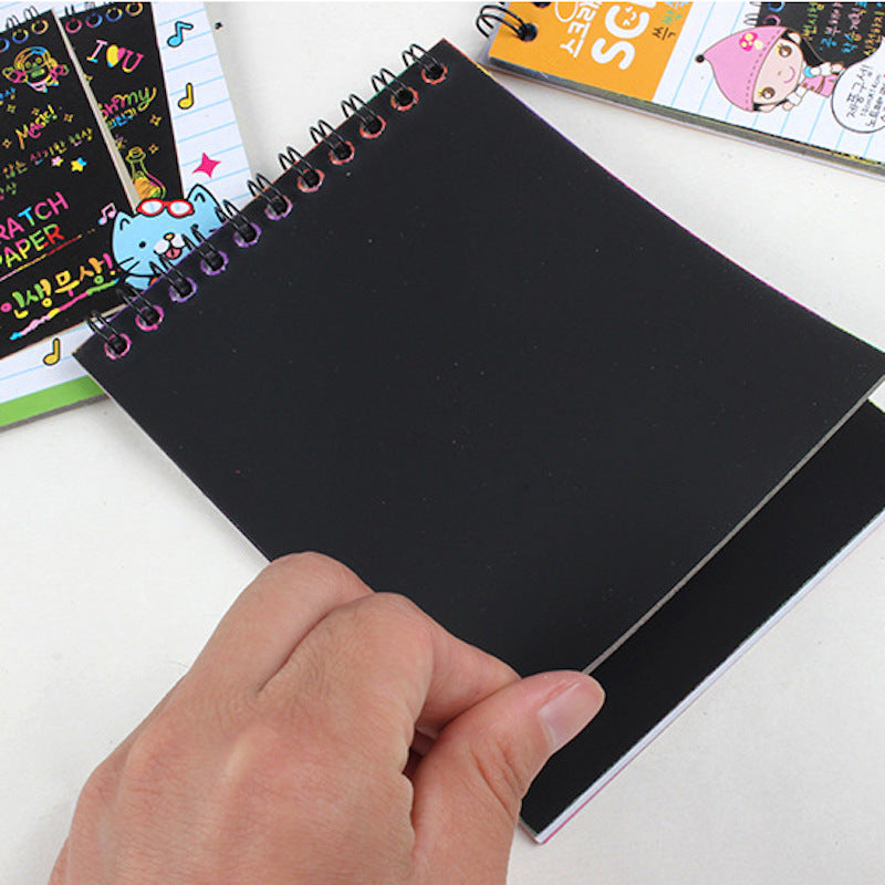 Kids Scratch Note DIY Colourful Scratchpad