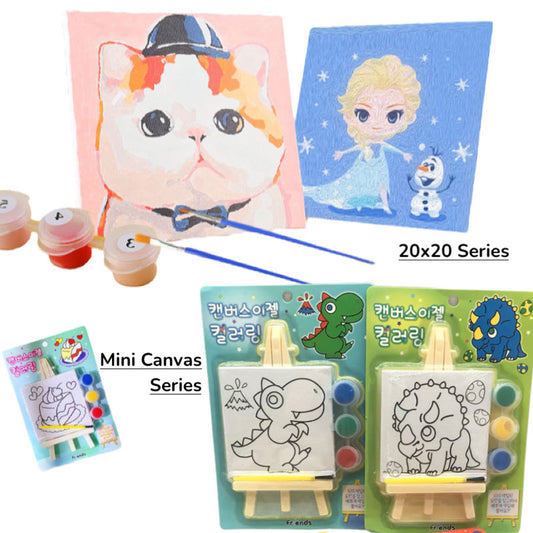 Kids Oil Painting Canvas Drawing Children Birthday Goodie Bag Gift
