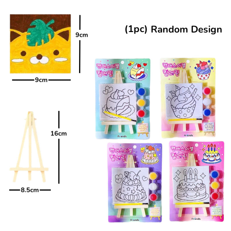Kids Oil Painting Canvas Drawing Children Birthday Goodie Bag Gift
