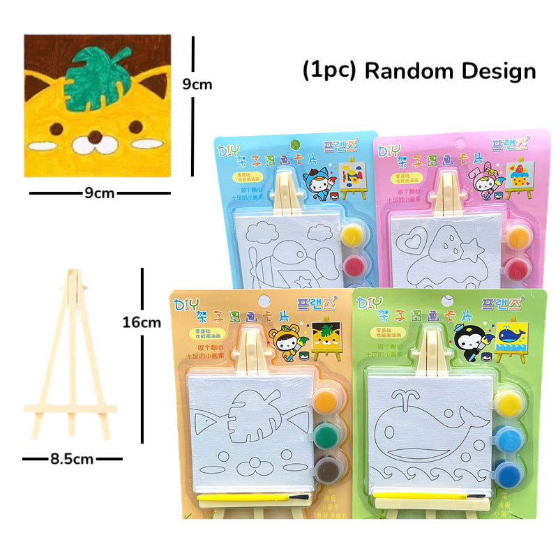 Kids Oil Painting Canvas Drawing Children Birthday Goodie Bag Gift