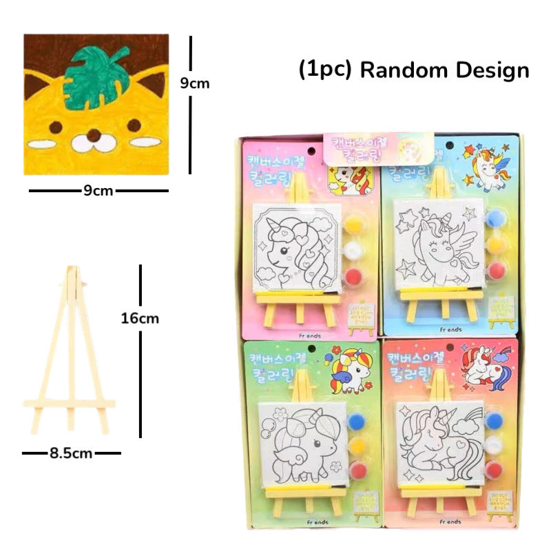 Kids Oil Painting Canvas Drawing Children Birthday Goodie Bag Gift