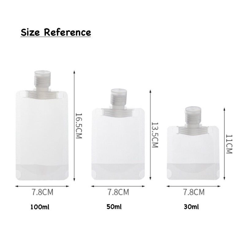 Disposable Shampoo Container Pack for Travel Friendly Size