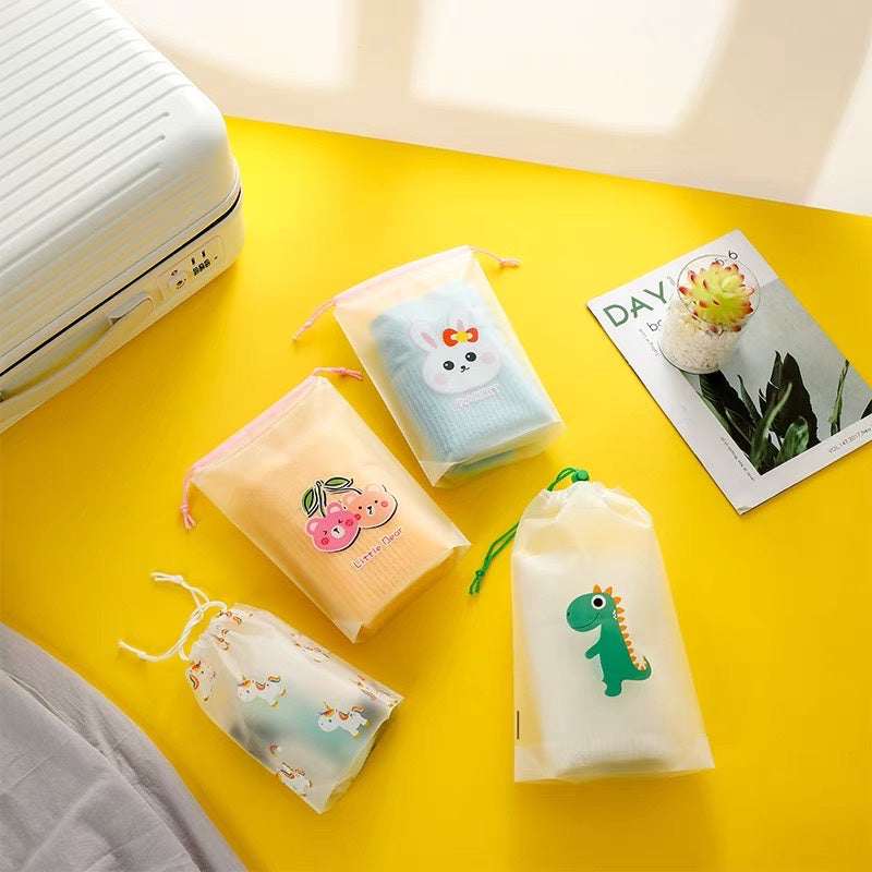 Cute Drawstring Pouch for Travel Organiser and Goodies Storage Bag