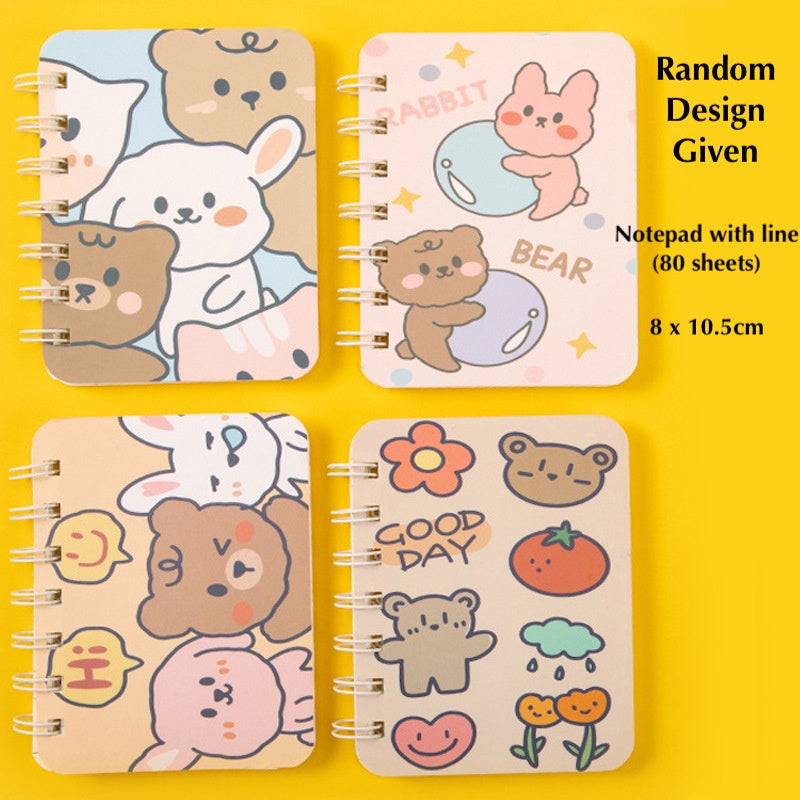 Mini Notebook A7 Kids Cute Notepad for Goodie Bag Children Birthday Gift